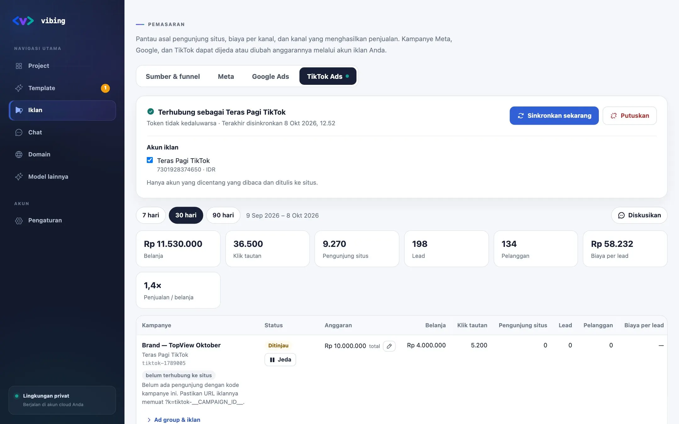 Kampanye TikTok Ads: Traffic, Spark Ads, Conversion, Live